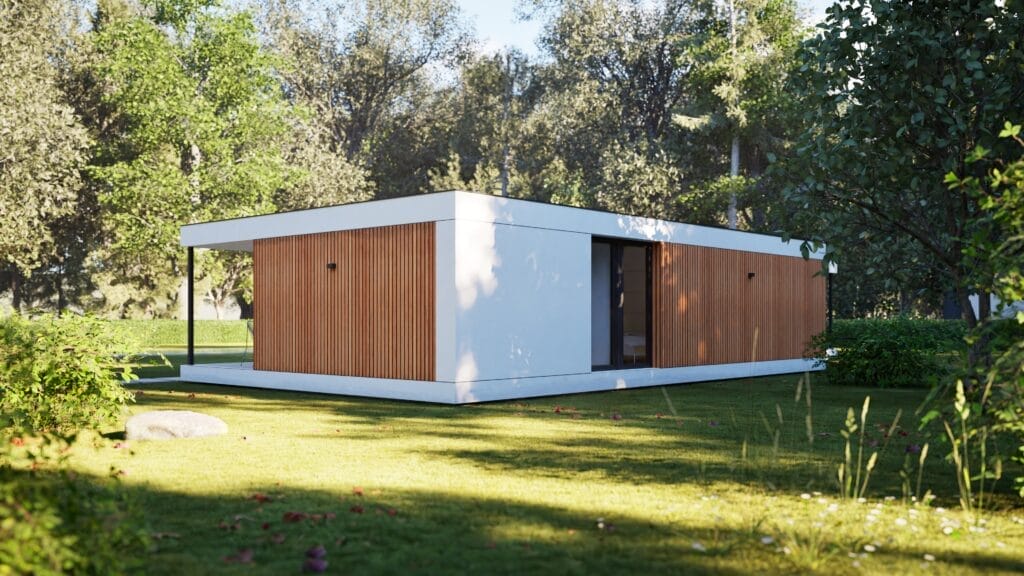 exterior casa modular 120 m