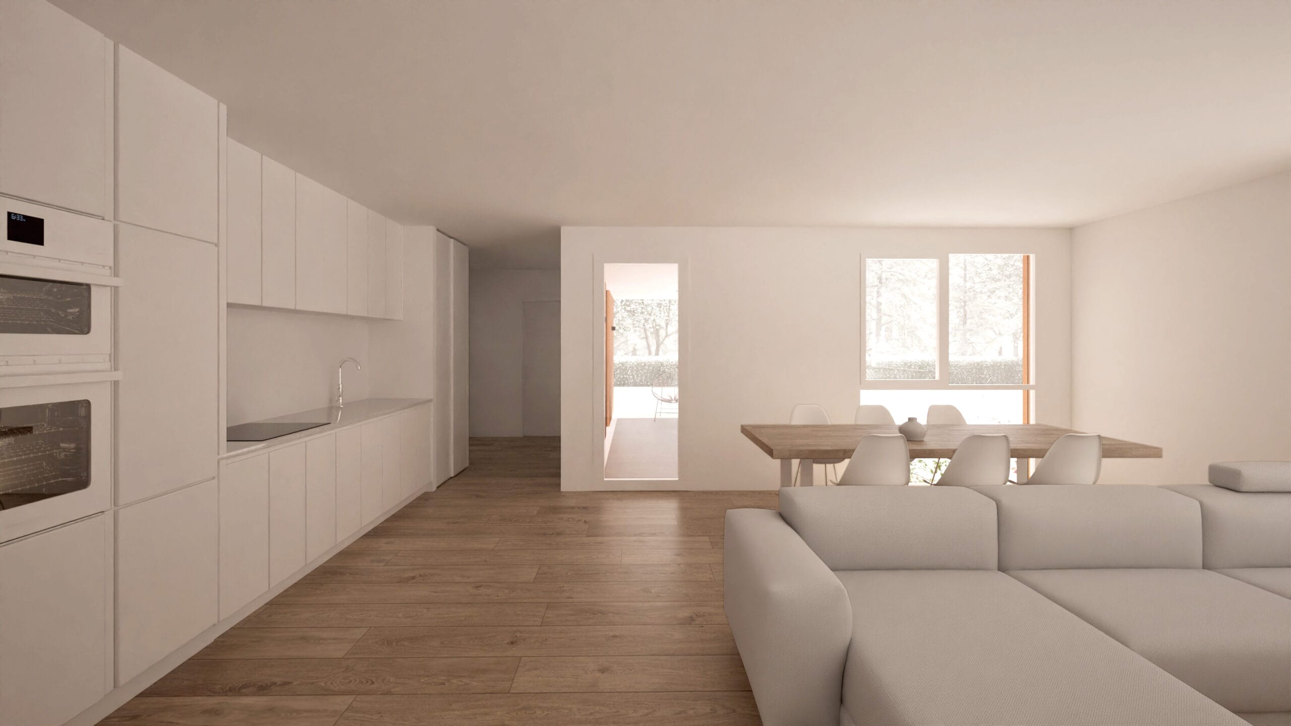 interior de casa modular