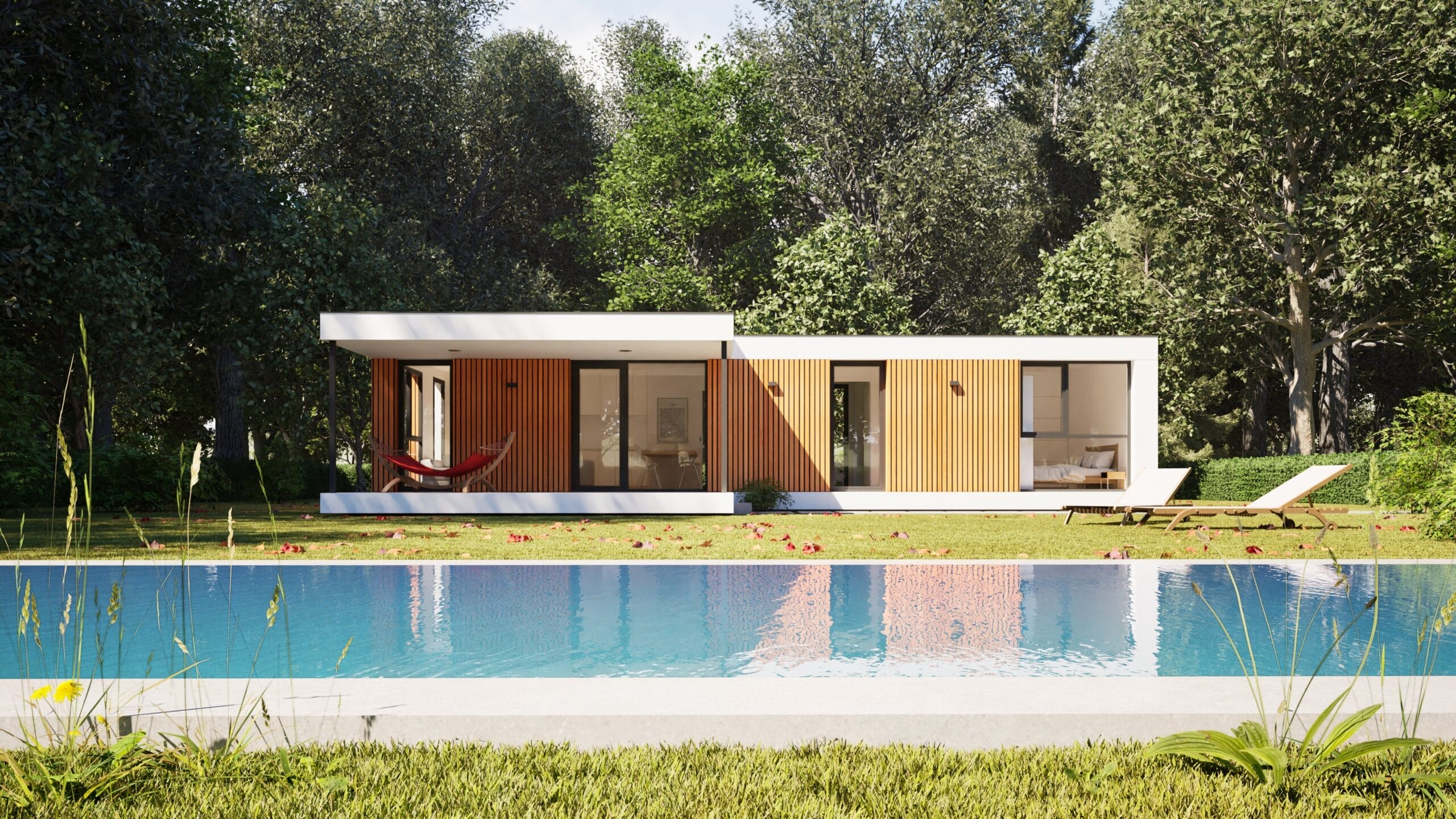 viviendas prefabricadas modulares piscina