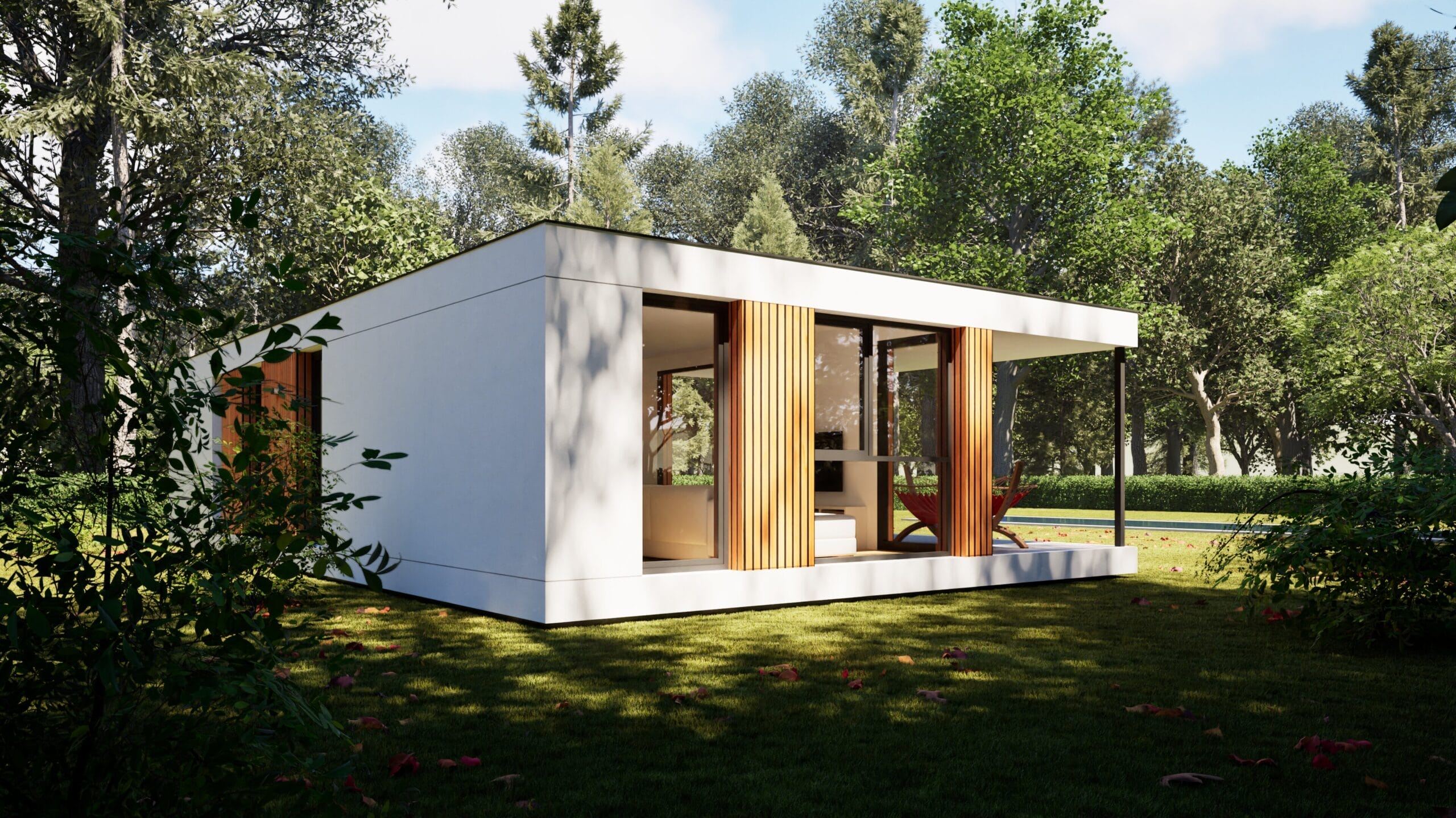 casa modular con terraza