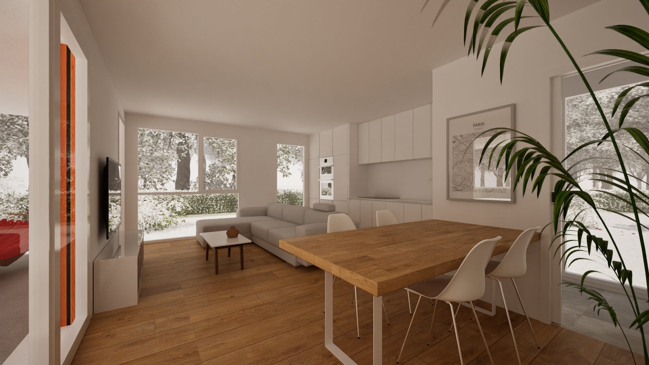 cocina casa modular 70 m2